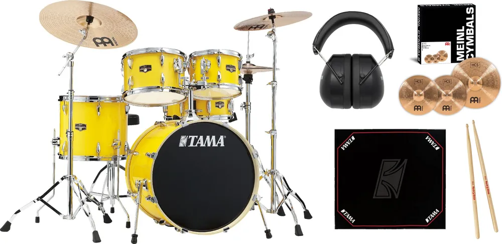 Tama Imperialstar Bundle - Electric Yellow 20" Neu