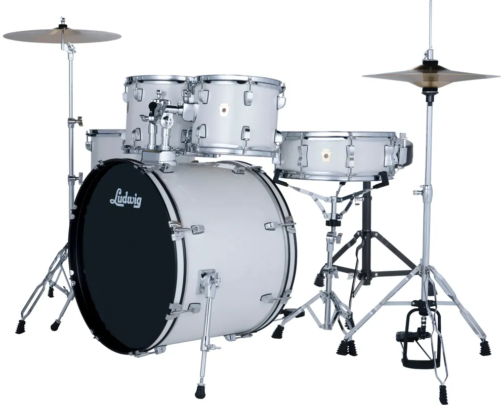 Beliebt Ludwig LC195C7DIR Accent Drive 5tlg. Drum Set - Snow Dust (Showroom-Modell)