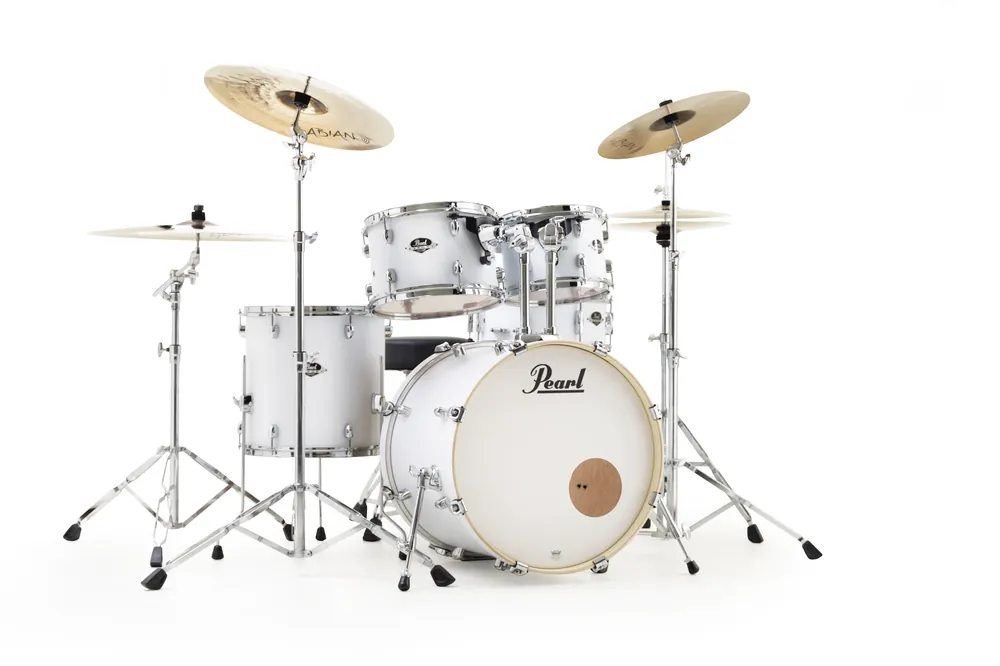 Pearl EXX705NBR/C735 Export Drumset Matt White/Sabian SBR Preis Gesenkt