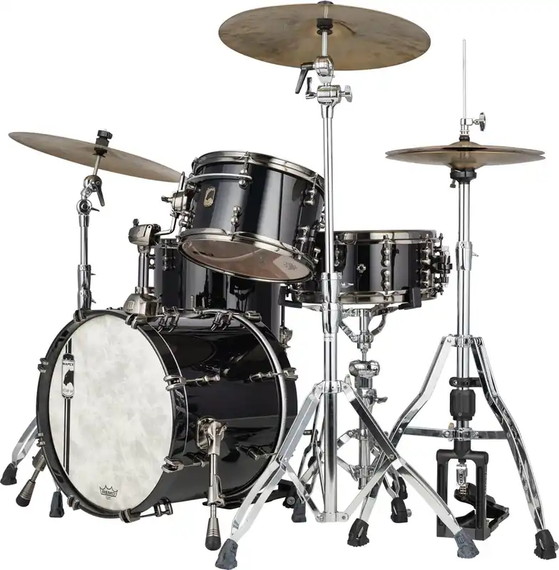 Mapex BPDLNC481XBPB Black Panther Cherry Bomb Jazz Shellset - Piano Black Highlight