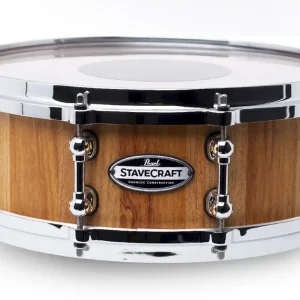 Kostenfreie Lieferung Pearl StaveCraft 14"x5" Makha Snare Drum Satin Natural
