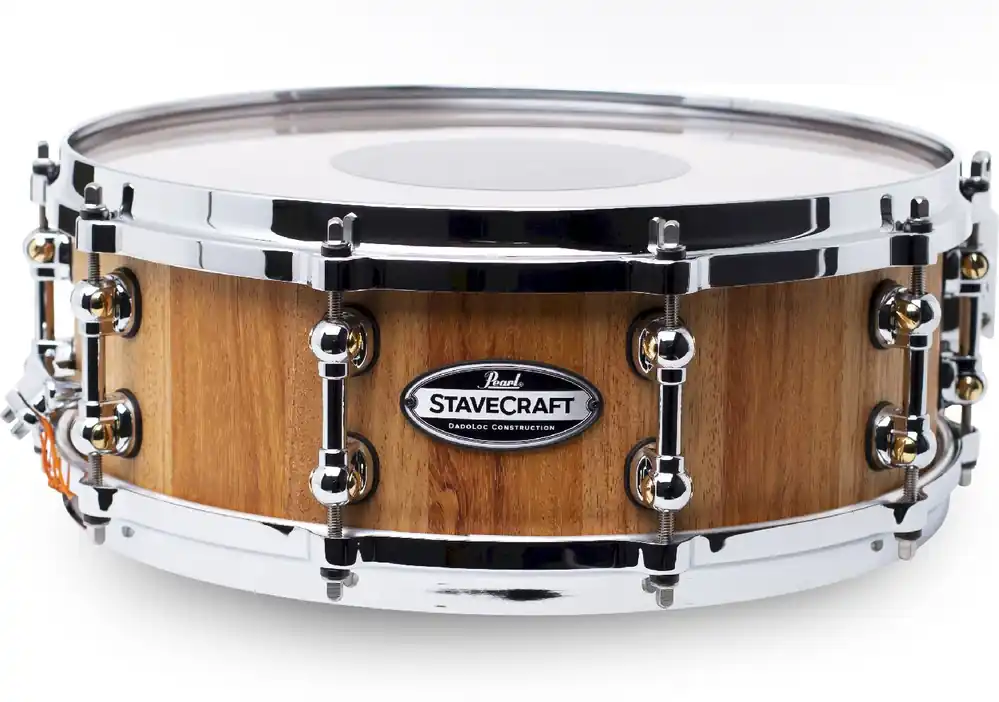 Kostenfreie Lieferung Pearl StaveCraft 14"x5" Makha Snare Drum Satin Natural