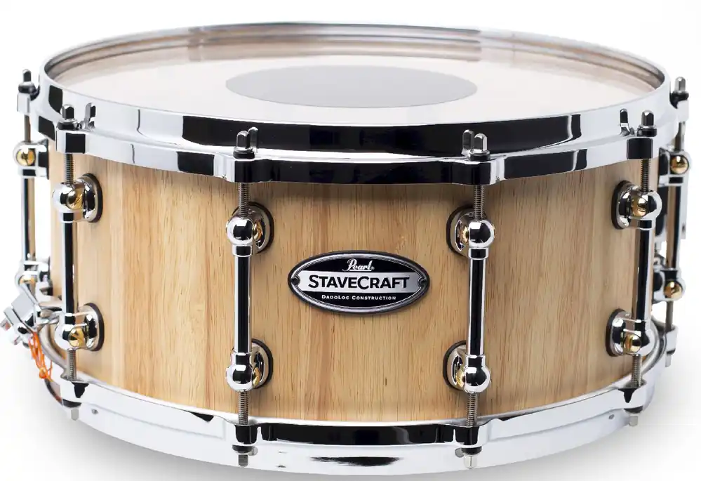 Finale Aktion Pearl StaveCraft 14"x6.5" Thai Oak Snare Drum Satin Natural