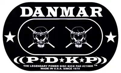 Online Kaufen Danmar 210DKSK Bass Drum Kick Pad "Skull" Double Pedal