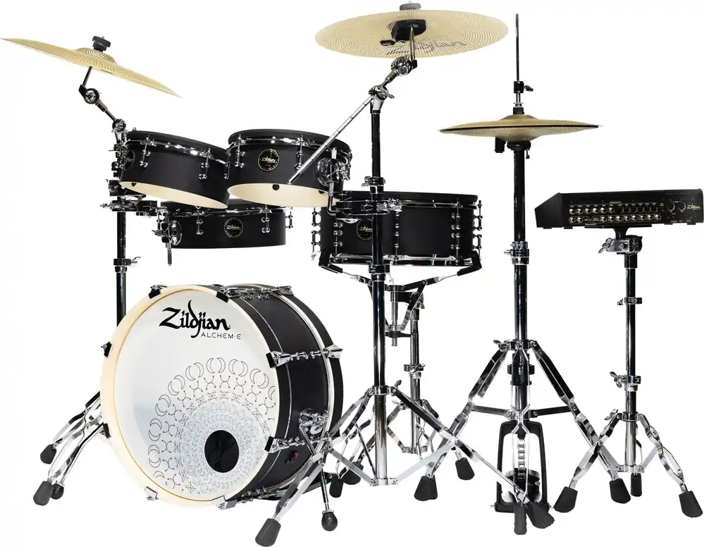 Kostenfreie Lieferung Zildjian ZIZABEX Alchem-E Bronze EX - Matte Black Wrap