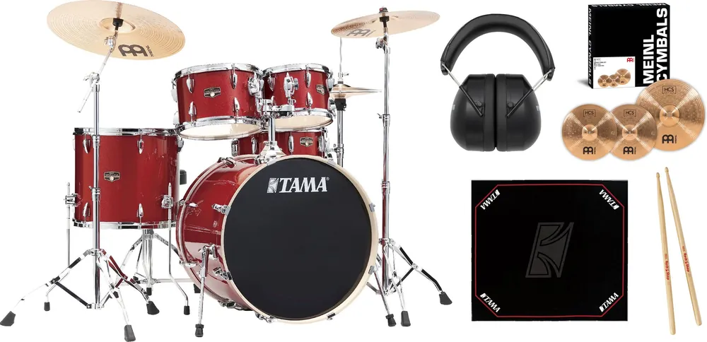 Tama Imperialstar Bundle - Burnt Red Mist 22" Heißes Angebot