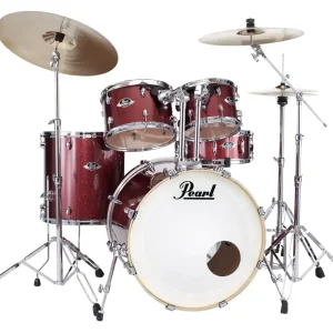 Neuheit Pearl EXX725SBR/C704 Export Drum-Set Black Cherry Glitter/Sabian SBR