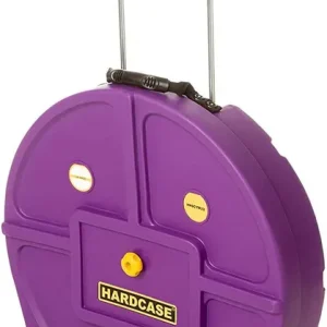Markenprodukt Hardcase HNP9CYM22-PU Cymbal Case Trolley für 9 Becken bis 22" - Purple