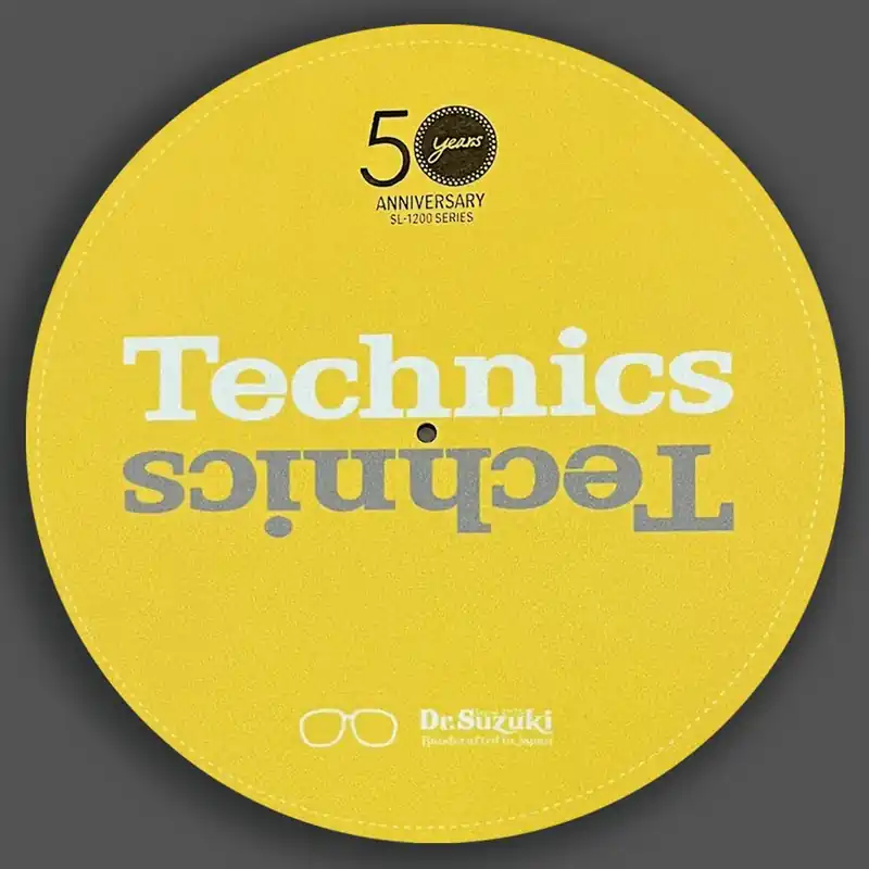 Dr. Suzuki X Technics 12" 50th Limited Edition Slipmats, gelb Expressversand