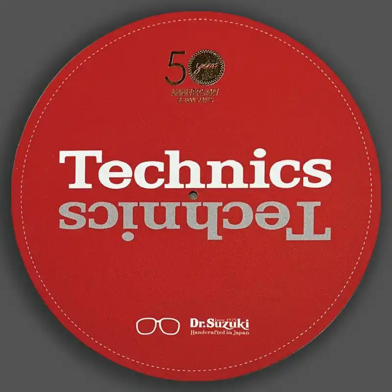 Dr. Suzuki X Technics 12" 50th Limited Edition Slipmats, rot Top-Seller
