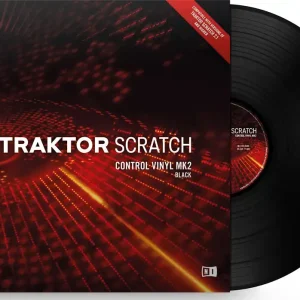 Zertifiziert Native Instruments Traktor Scratch Control Vinyl MKII, schwarz