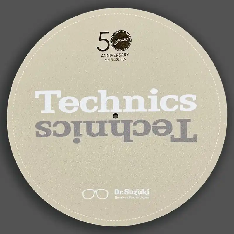 Dr. Suzuki X Technics 12" 50th Limited Edition Slipmats, beige Nur Heute