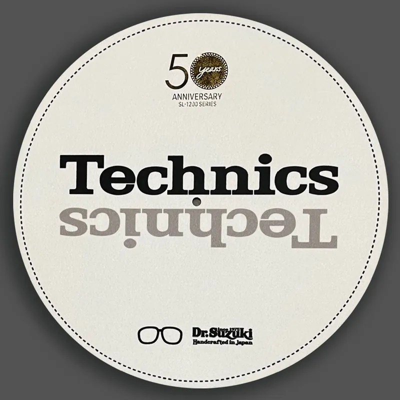Dr. Suzuki X Technics 12" 50th Limited Edition Slipmats, weiß Preisknaller