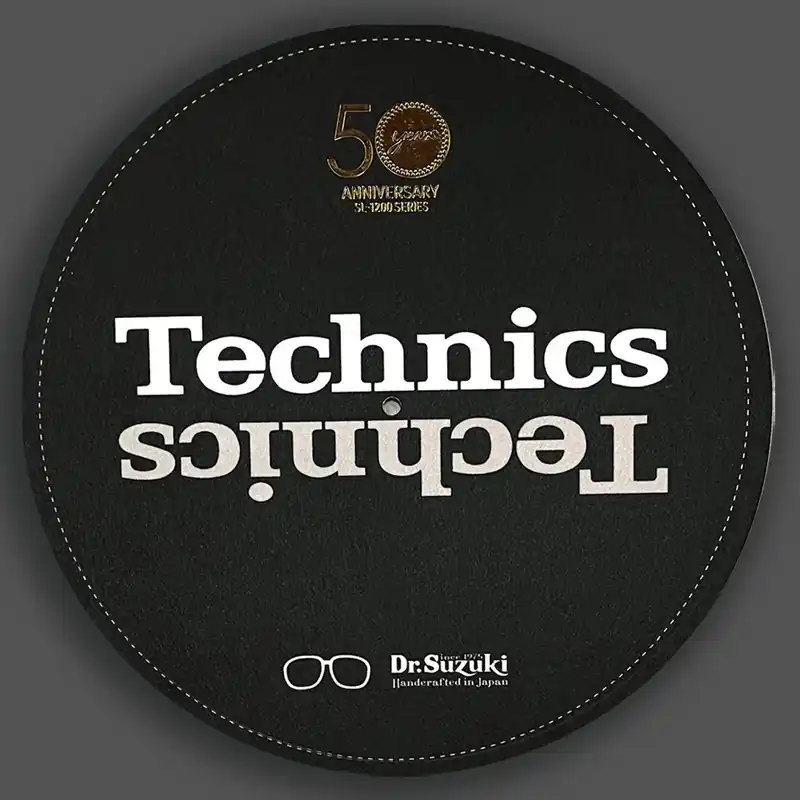 Preisknaller Dr. Suzuki X Technics 12" 50th Limited Edition Slipmats, schwarz