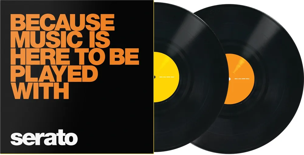 Markenware Serato Control Vinyl schwarz, Because Music