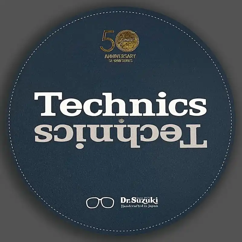 Dr. Suzuki X Technics 12" 50th Limited Edition Slipmats, blau Versand Am Gleichen Tag