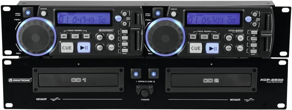 Omnitronic XCP-2800 Dual-CD-Player Kostenloser Rückversand