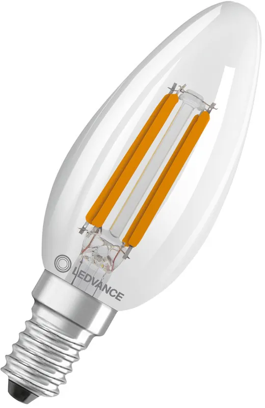 Neuheit LEDVANCE LED CLASSIC B ENERGIEEFFIZIENZ B S 2,5W 827 Klar E14
