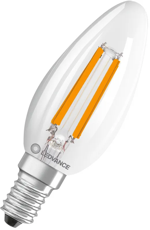 LEDVANCE LED CLASSIC B ENERGIEEFFIZIENZ C DIM S 2.9W 827 Klar E14 Günstig