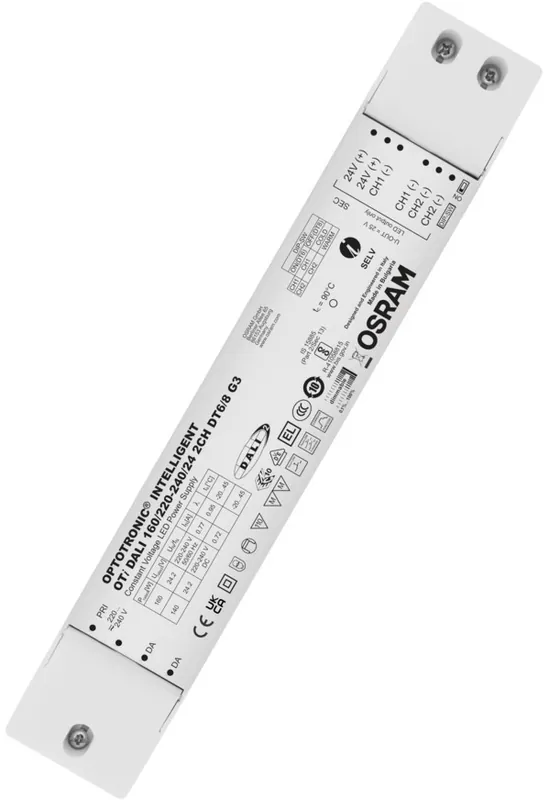 Sichere Zahlung OSRAM CV Stromversorgungen mit DALI 160/220-240/ 24 2CH DT6/8 G3