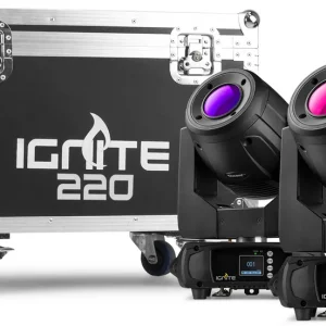 Knallerangebot beamZ Pro IGNITE220 LED Spot Moving Head 2 Stück im Flightcase