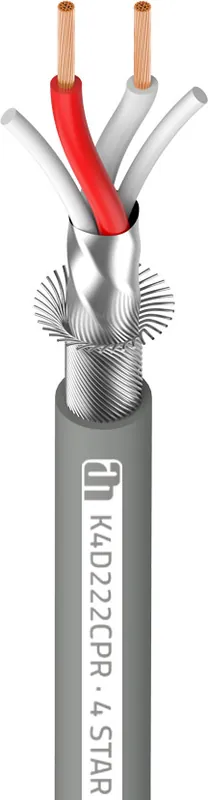 Adam Hall Cables 4 STAR D 222 CPR - DMX, AES/EBU Kabel 2 x 0,22 mm² Indoor Installationskabel Preisknaller