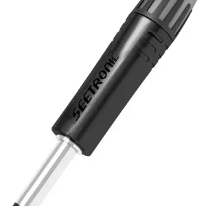 SEETRONIC Klinkenstecker 6,3 mm Mono Schwarzes Gehäuse – schwarze Endkappe Direktkauf