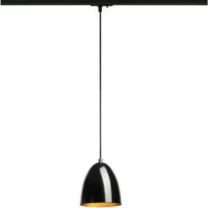 Wochenendangebot SLV PARA CONE 14, Pendelleuchte für 1 Phasen System, GU10, schwarz/gold