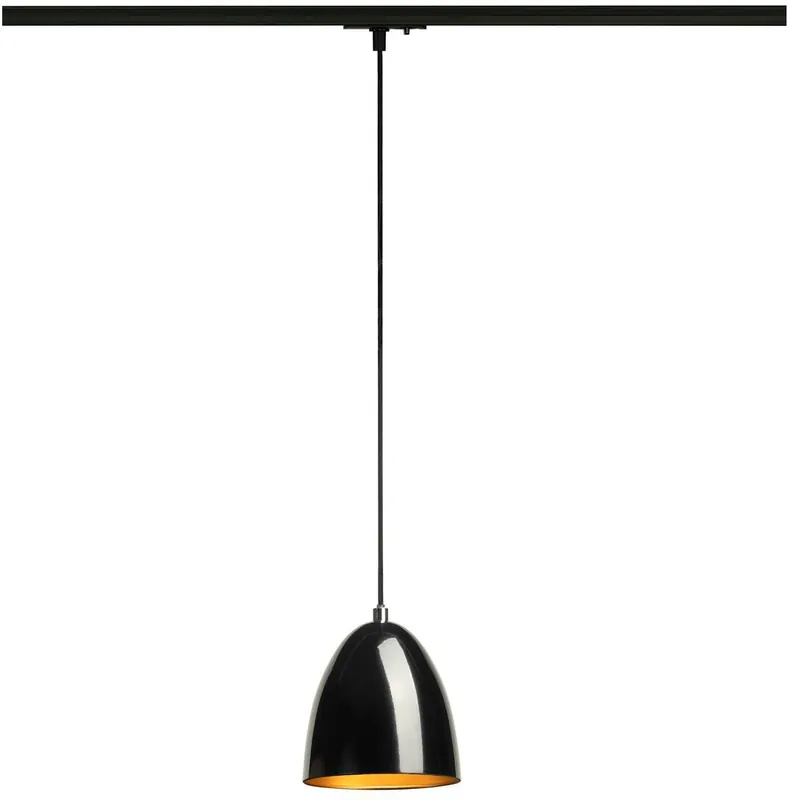 Wochenendangebot SLV PARA CONE 14, Pendelleuchte für 1 Phasen System, GU10, schwarz/gold