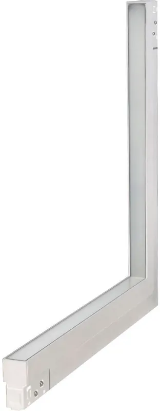 Mega-Angebot ISOLED Track48 Eckleuchte 90° vertikal weiß, 20W, 48V DC, 4000K, CRI90, prismatisch, Line+, DALI