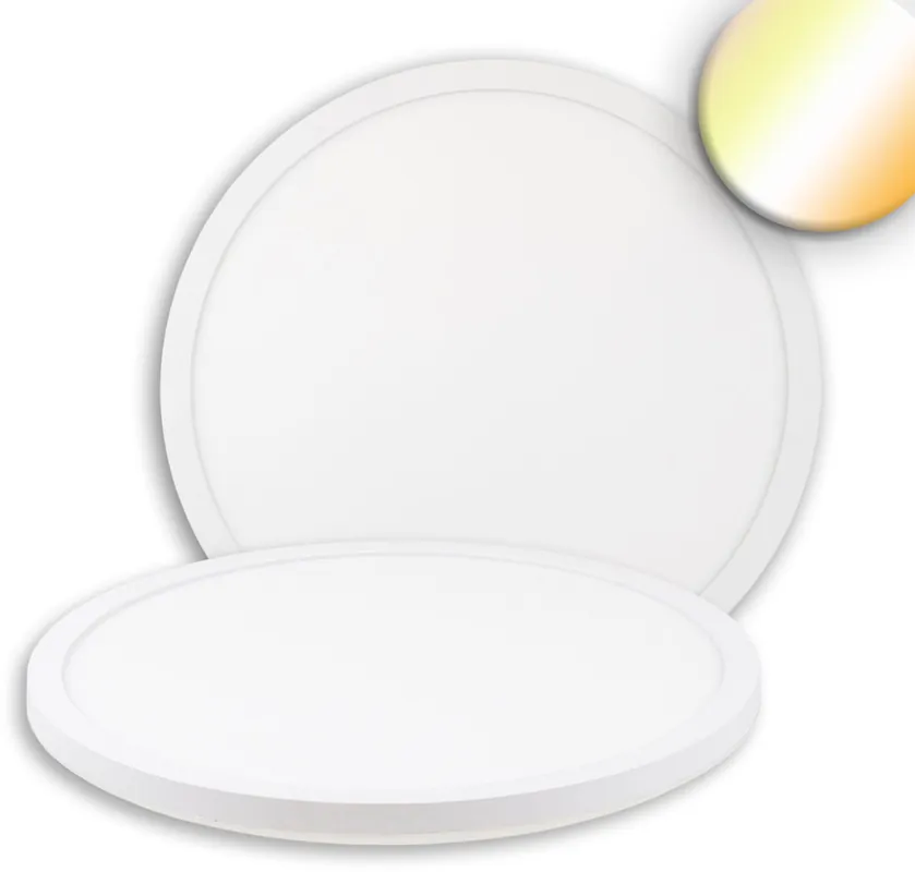 ISOLED LED Deckenleuchte Slim400 PRO, 25W, weiß, rund, IP44, DN400, 3000|4000|5000K, Up&Down Beliebt