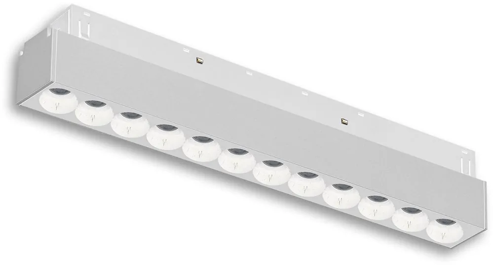ISOLED Track48 Rasterleuchte 22cm weiß, 12W, 36°, UGR Neue Kollektion