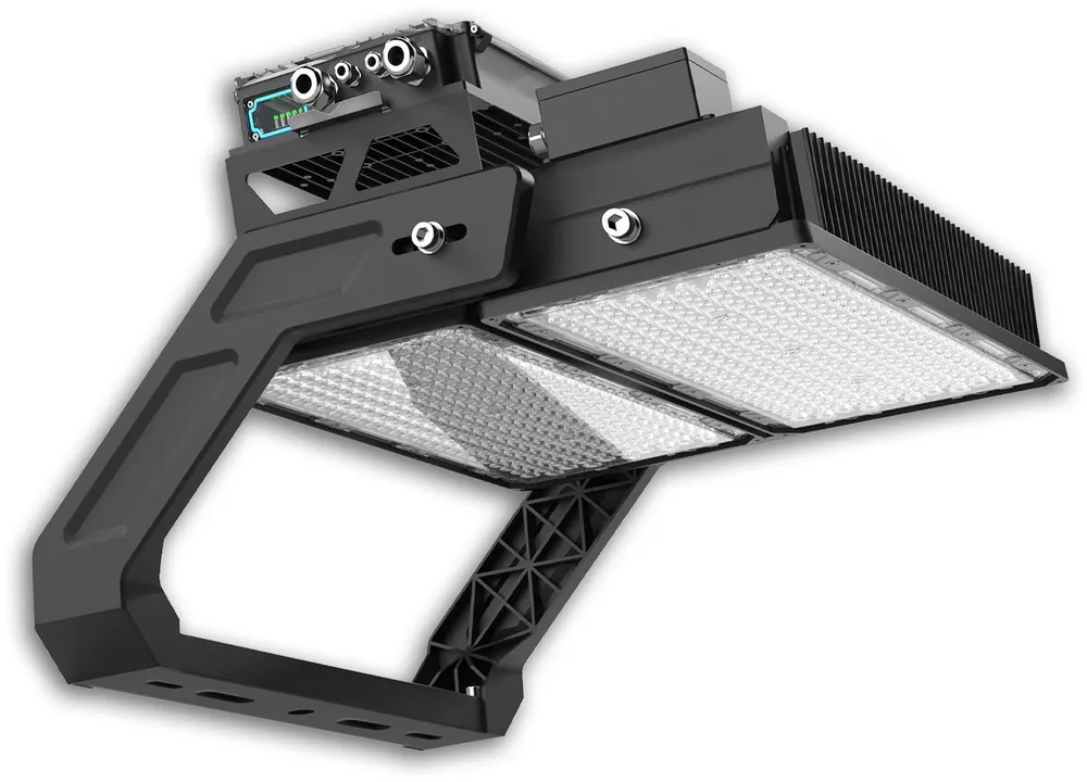 Expressversand ISOLED LED Flutlichtanlage LW 500W, 130x25°, 1 Modul (Lichtpunkt), DALI dimmbar, warmweiß, IP66