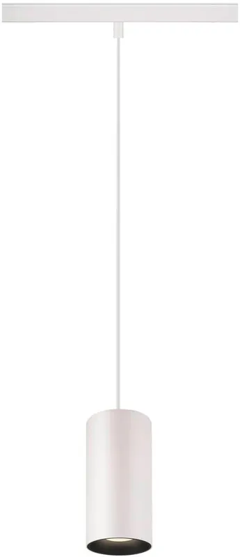SLV NUMINOS® S, 48V Pendelleuchte, Pendellänge 150cm, 4000K, 20°, DALI 2, matt weiß / matt Preisreduziert
