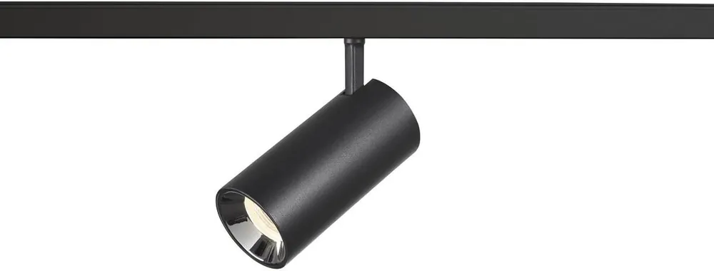 Geprüft SLV NUMINOS® S, 48V Spot, rund, 4000K, 16W, DALI 2, 55°, matt schwarz / glänzend chrom
