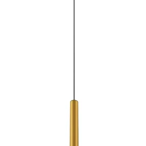 Bestpreis SLV GRIP! S, 48V Pendelleuchte, Pendellänge 200cm, 3000 K, 29°, DALI, gold / schwarz