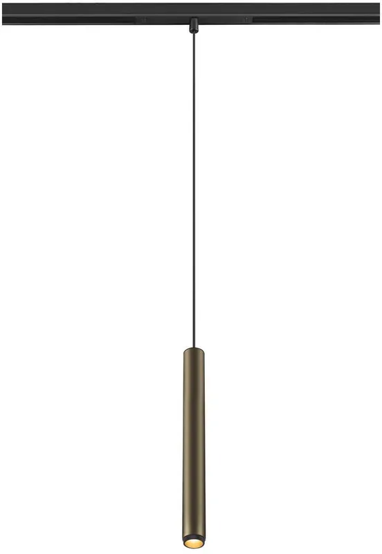 SLV GRIP! S, 48V Pendelleuchte, Pendellänge 200cm, 2000-3000 K, 29°, DALI, Dim-to-Warm, bronze Kostenloser Rückversand