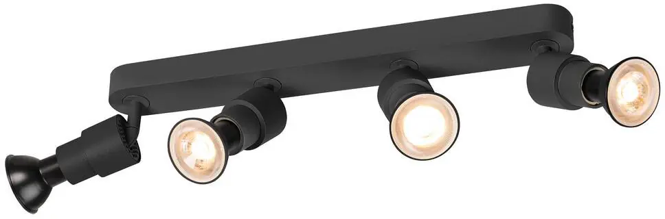SLV PURI 2.0 Basic, Wand- und Deckenaufbauleuchte, long, 4 x max. 6W GU10, schwarz Günstig