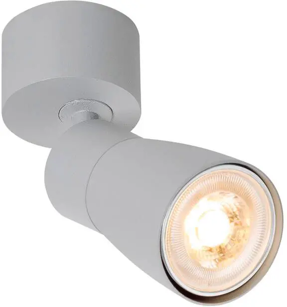 SLV PURI 2.0 Dome, Wand- und Deckenaufbauleuchte, 1x max. 6W GU10, grau Zertifiziert