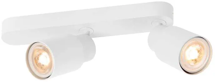 SLV PURI 2.0 Tube, Wand- und Deckenaufbauleuchte, asymmetrisch, 2 x max. 6W GU10, weiß Begrenztes Angebot