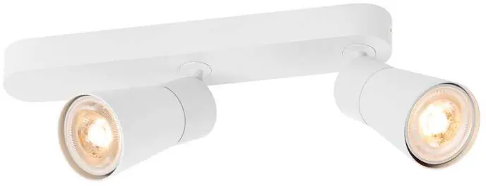 SLV PURI 2.0 Cone, Wand- und Deckenaufbauleuchte, asymmetrisch, 2 x max. 6W GU10, weiß Abverkauf