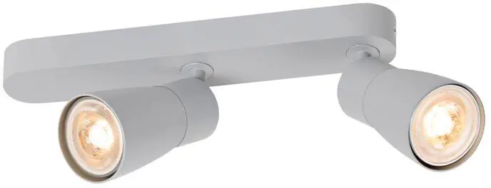SLV PURI 2.0 Dome, Wand- und Deckenaufbauleuchte, asymmetrisch, 2 x max. 6W GU10, grau Sonderaktion