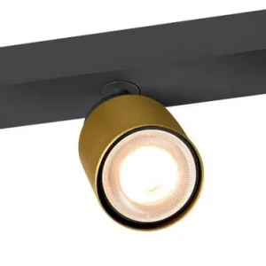 Direktkauf SLV PURI 2.0 Tube, Wand- und Deckenaufbauleuchte, long, 3 x max. 6W GU10, schwarz / gold