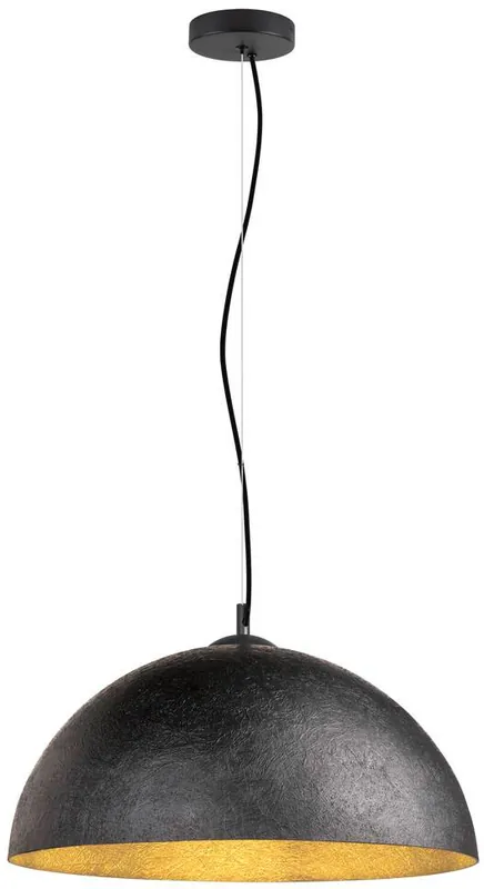 Direkt Vom Hersteller SLV FORCHINI 50, Pendelleuchte, E27, Pendellänge 150cm, 1x max. 40W, matt schwarz / matt gold