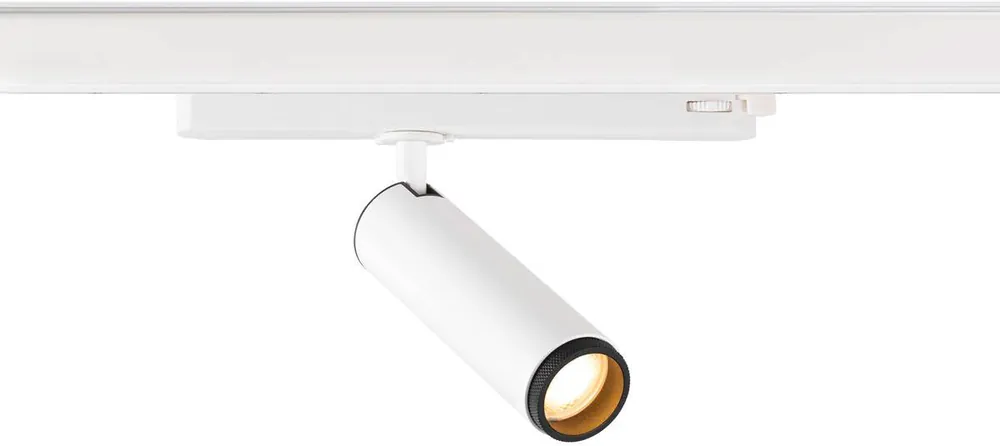 Neu Im Sortiment SLV GRIP! M, 3~ Spot, zylindrisch, 2000-3000K, 15W, Dim-to-Warm, PHASE, 42°, weiß / schwarz