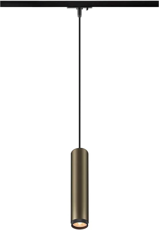 SLV GRIP! L, 1~ Pendelleuchte, GU10, Pendellänge 200cm, 1x max. 6W, bronze / schwarz Mega-Angebot