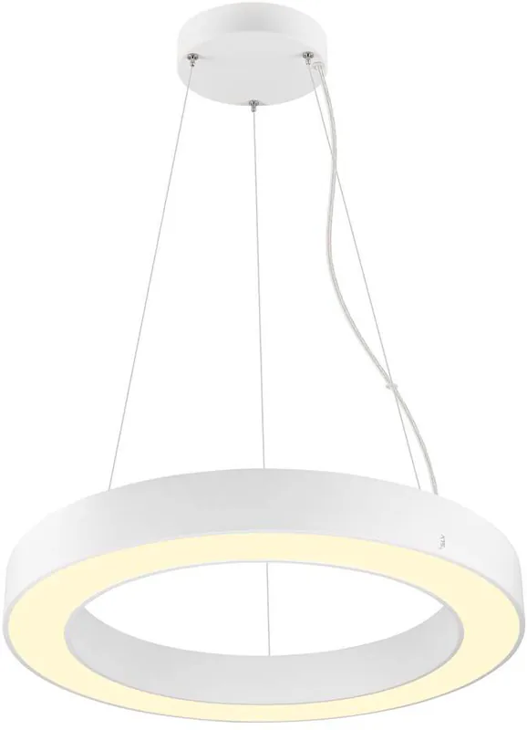 SLV MEDO® RING 60, Pendelleuchte, Pendellänge 300cm, 3000/4000K, 110°, DALI, Touch, weiß Echt