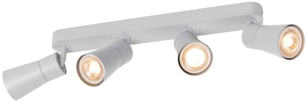 SLV PURI 2.0 Cone, Wand- und Deckenaufbauleuchte, long, 4 x max. 6W GU10, grau Garantierte Lieferung