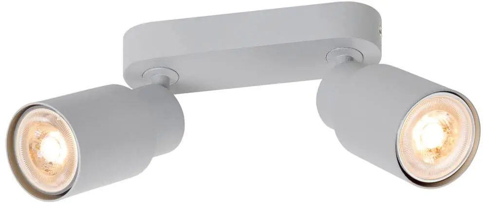 Nur Heute SLV PURI 2.0 Tube, Wand- und Deckenaufbauleuchte, long, 2 x max. 6W GU10, grau
