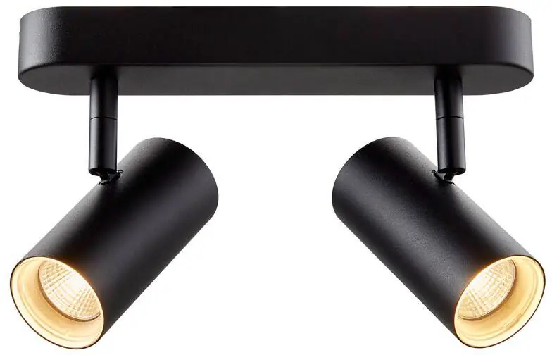 SLV NOBLO®, Wand- und Deckenaufbauleuchte, double, rund, 2700K, 12W, PHASE, 32°, schwarz Preisknaller